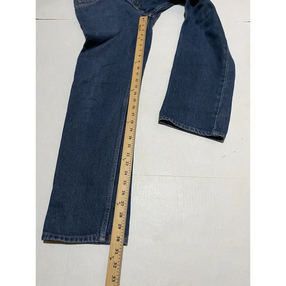 Levi's 505 Regular Fit Men's Jeans W29 L30 Dark Wash Straight Leg Made Mexico